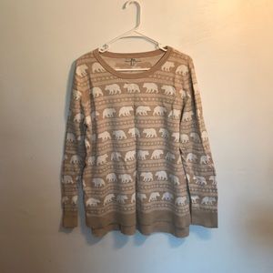 Polar bear print long sleeve